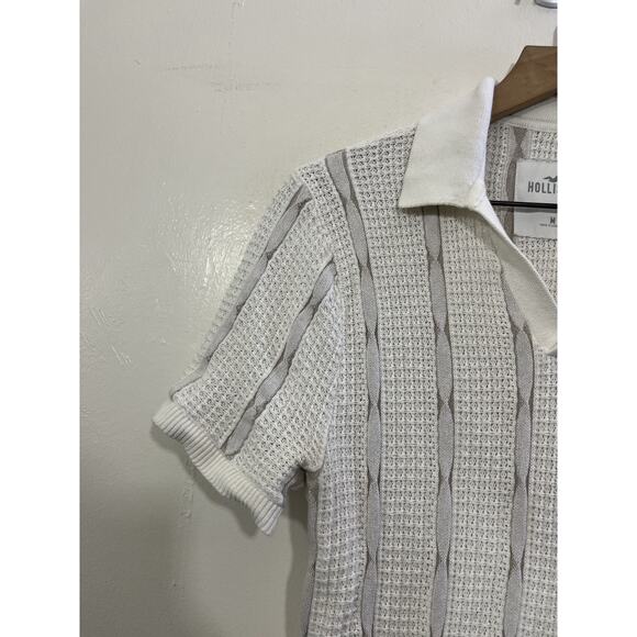 Johnny Collar Polo M Resort Rockabilly Elvis Old Money Preppy Retro 90s Luxury - Picture 3 of 14